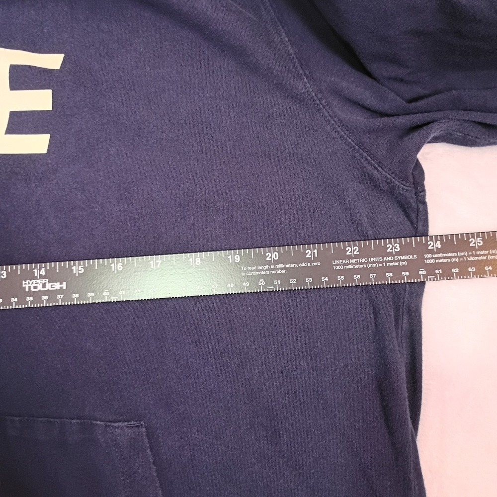 American Eagle Mens Navy Blue Super Soft Logo Graphic Hoodie Sweatshirt Large - Picture 5 of 13